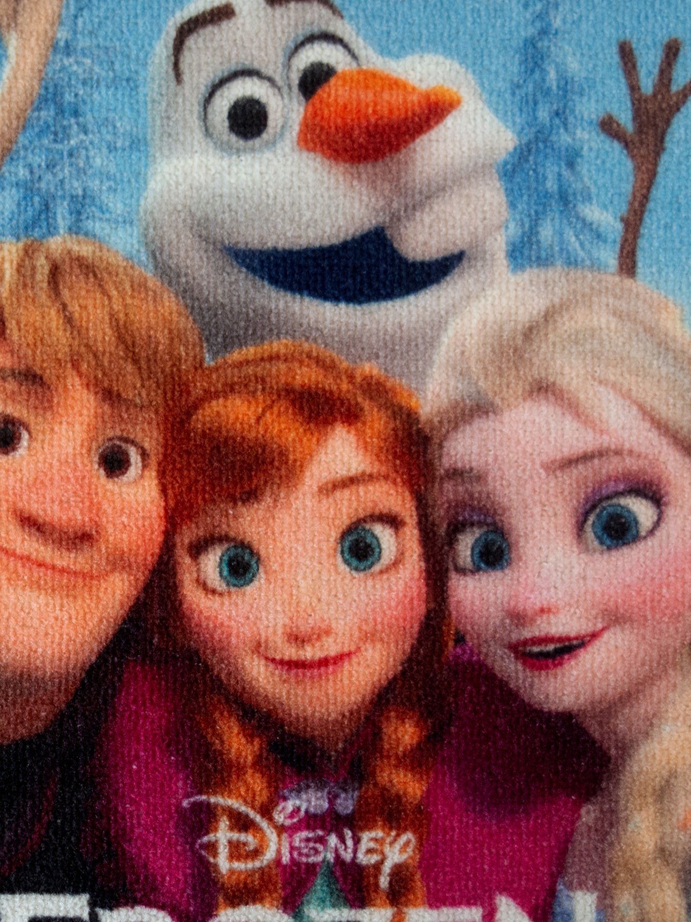 Premium Disney Frozen kids doormat set of 2 by Athom Living, multicolor nylon fabric with latex anti-skid backing, size 37x57 cm.