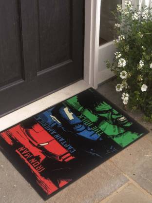 Unleash Heroic Energy with Marvel's Ironman, Captain America & The Hulk Kids Door Mat