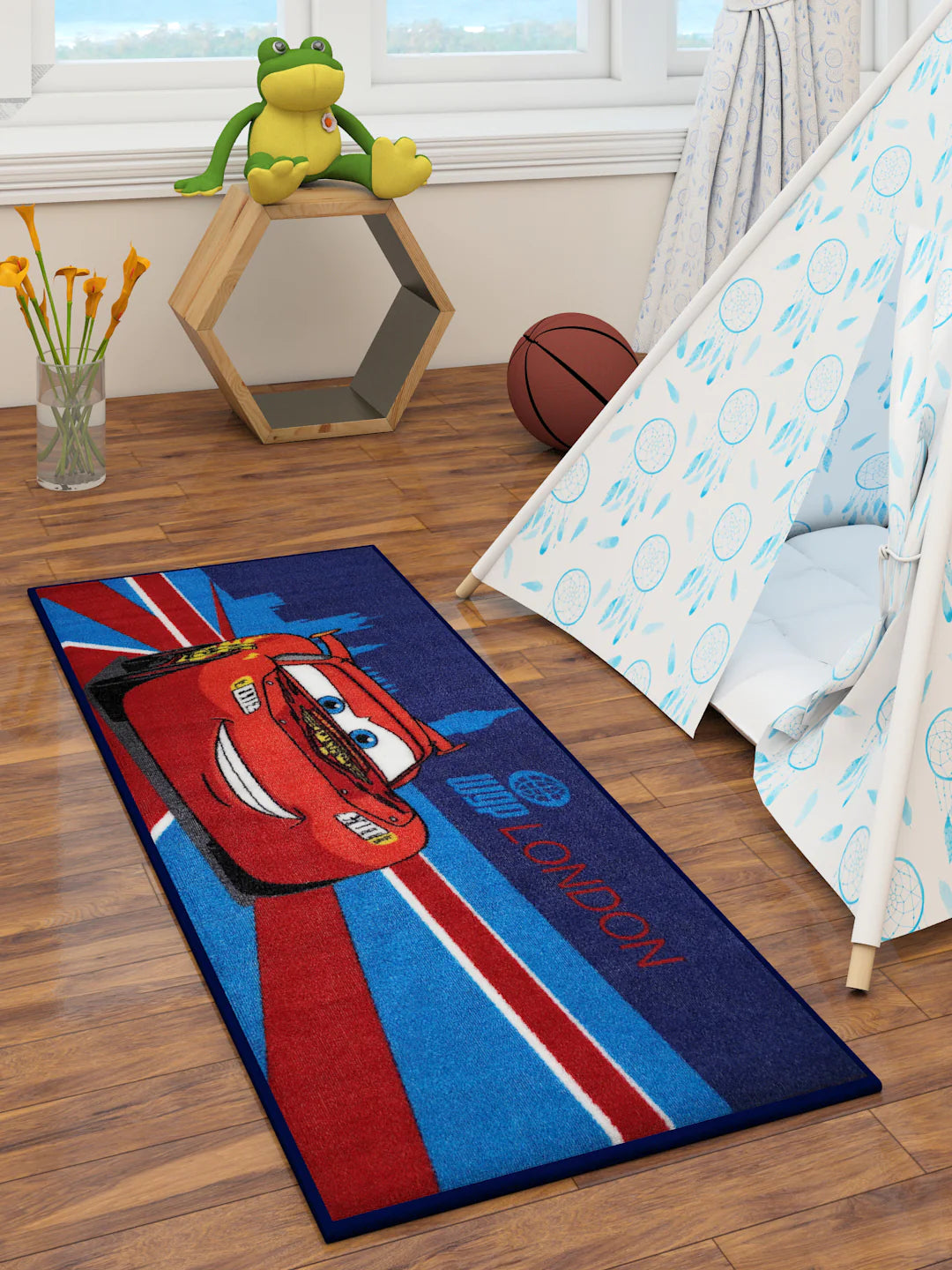 Rev Up Playtime with Disney's Cars Kids Runner Carpet