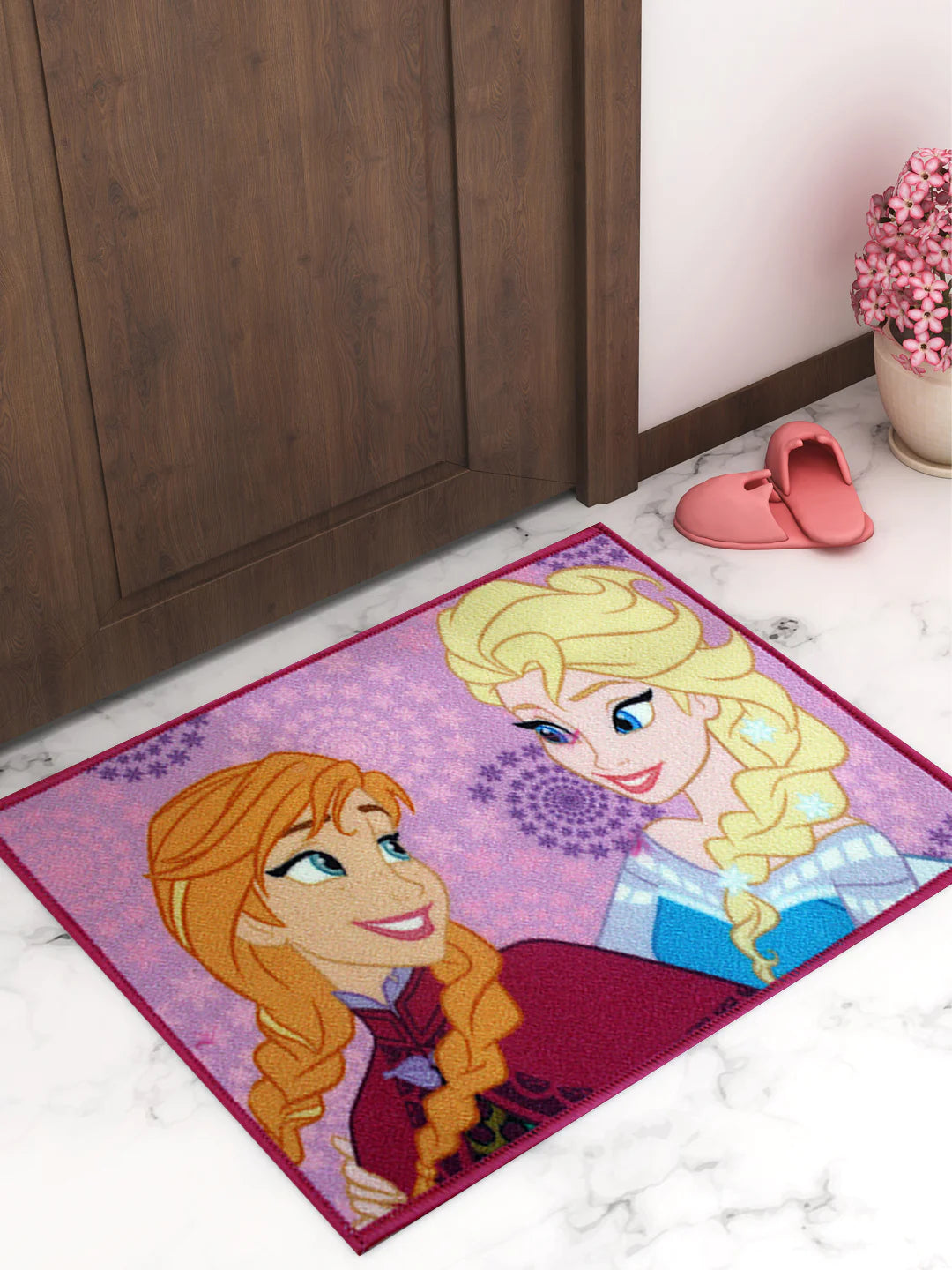 Welcome the Magic of Disney's Frozen with Elsa & Anna Kids Door Mat