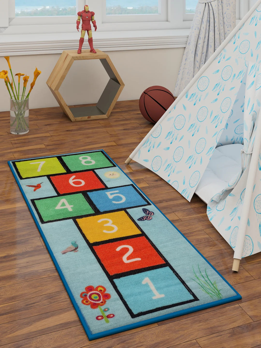 Elevate Learning and Play with Athom Living's Alphabetic Kids Runner Carpet