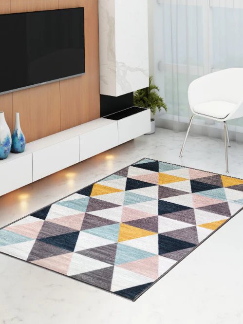 Athom Living Angel Yellow Premium Anti Slip Printed Carpet - Athom Living