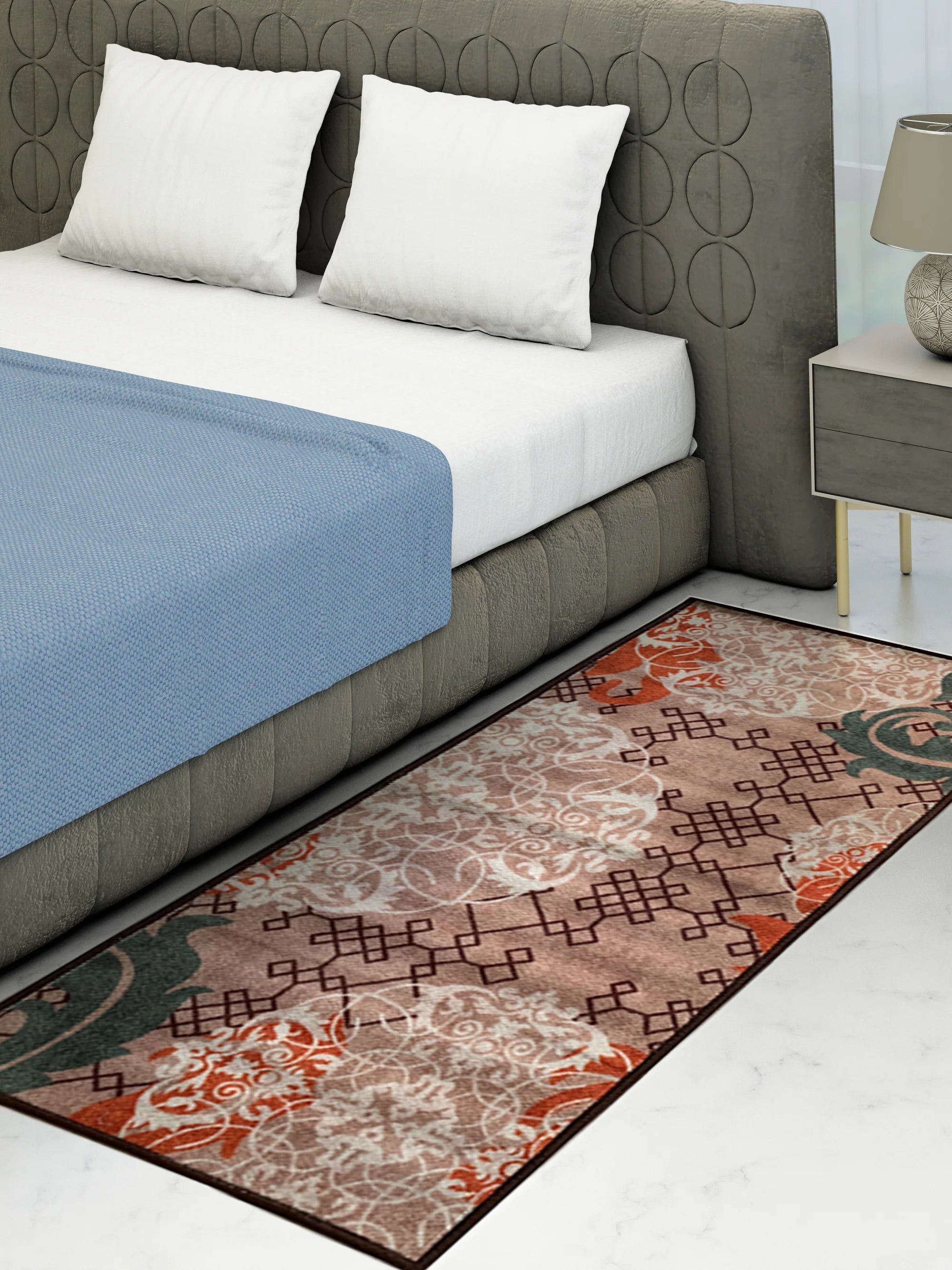 Athom Living Aristrocrat Premium Anti Slip Printed Runner Carpet - Athom Living