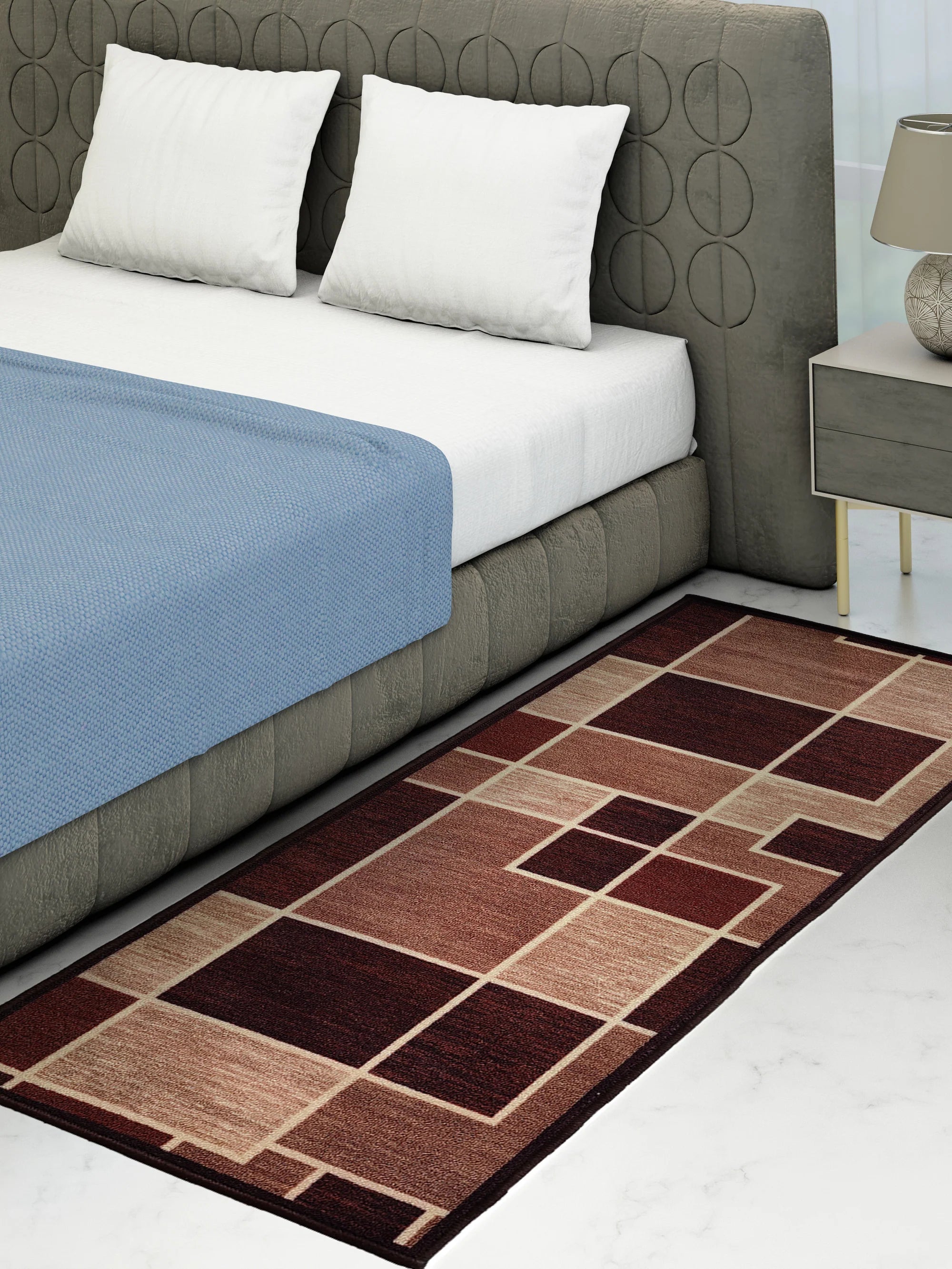 Athom Living Box It Up Premium Anti Slip Printed Runner Carpet - Athom Living