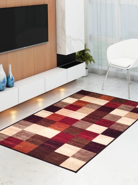 Athom Living CheckMat Premium Anti Slip Printed Carpet - Athom Living