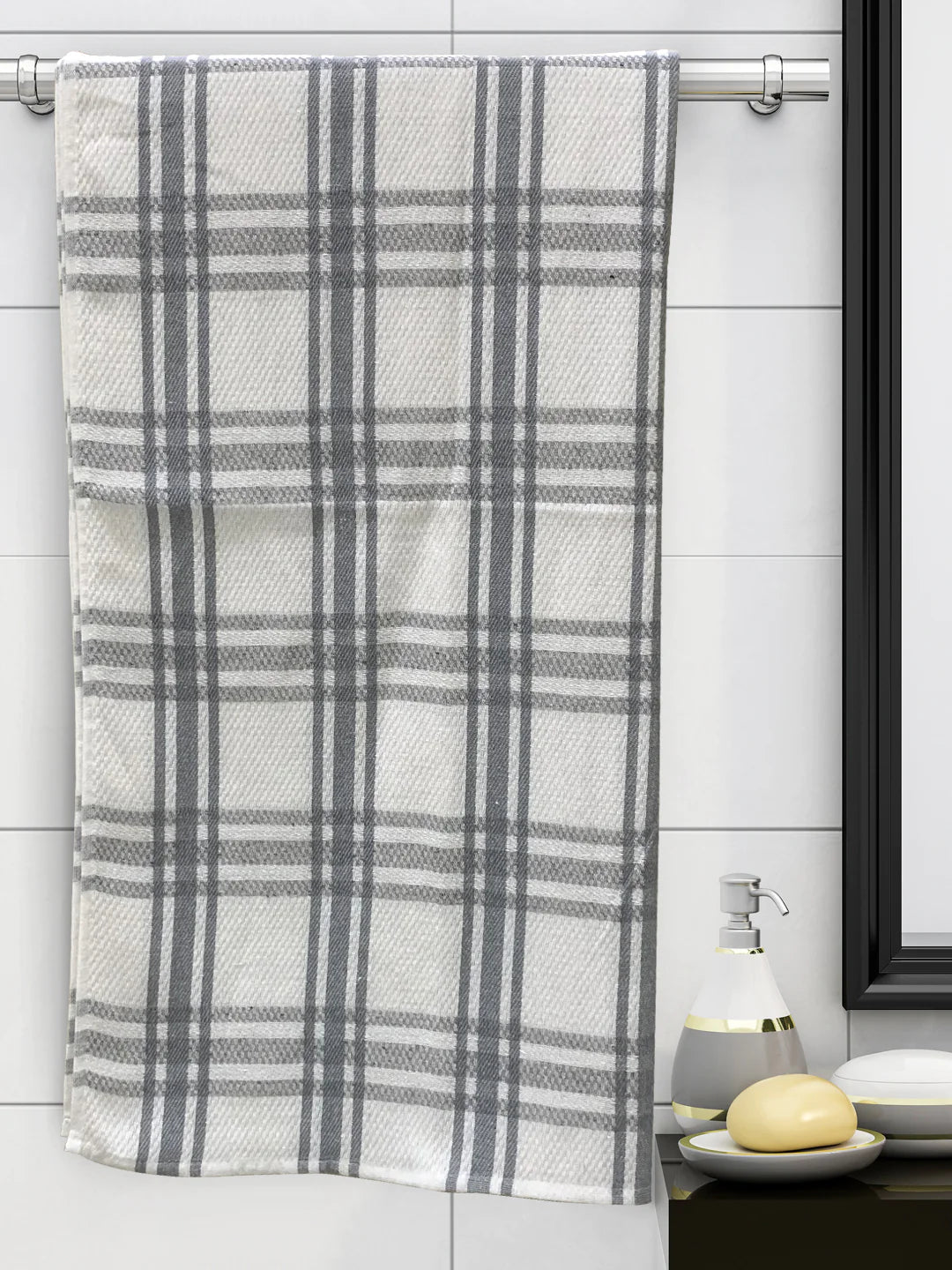 Athom Living Ecosaviour Premium Cotton Bath Towel Luxar Grey - Large - Athom Living