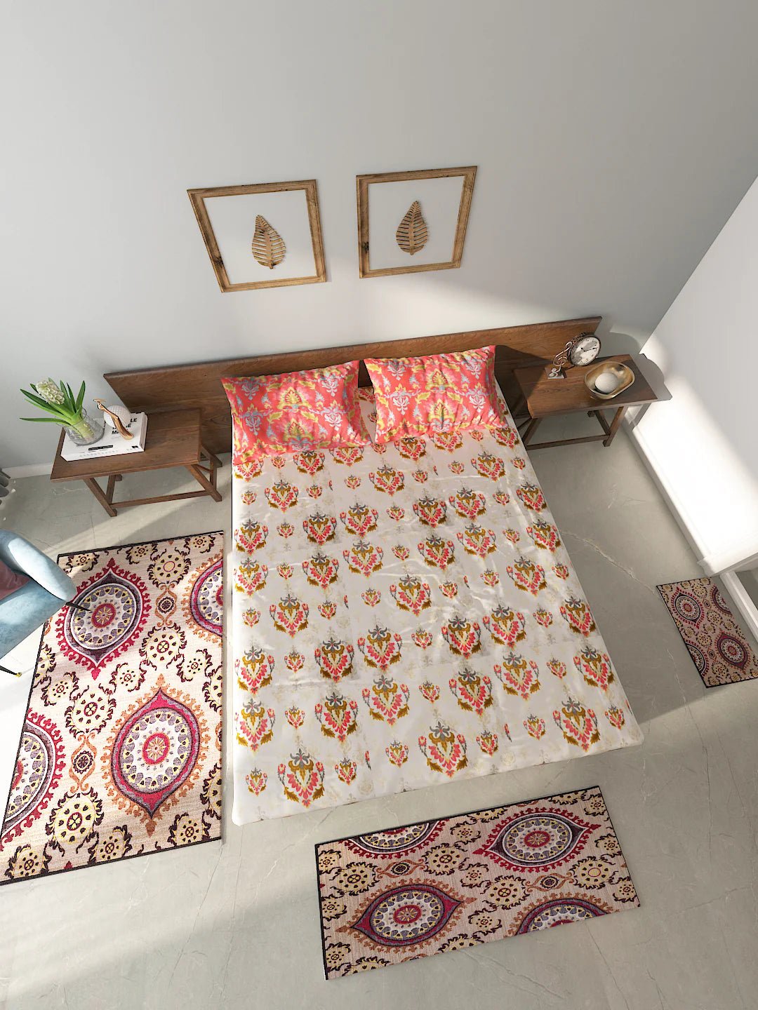Athom Living Essential Double Bedsheet and Carpet Combo: A Perfect Harmony of Comfort and Style - Athom Living