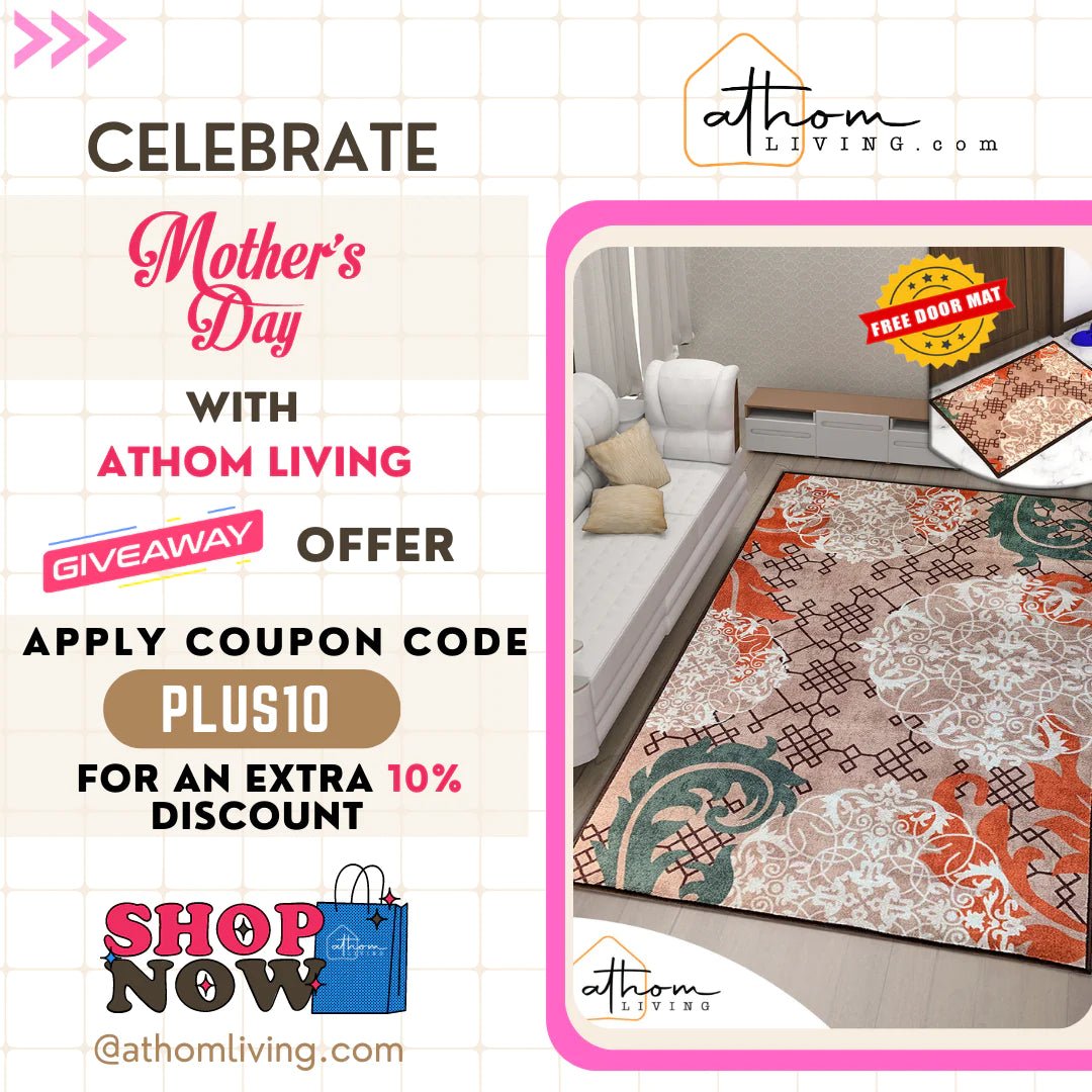 Athom Trendz Aristrocrat Premium Anti Skid Carpet 150x240 Cm - Athom Living