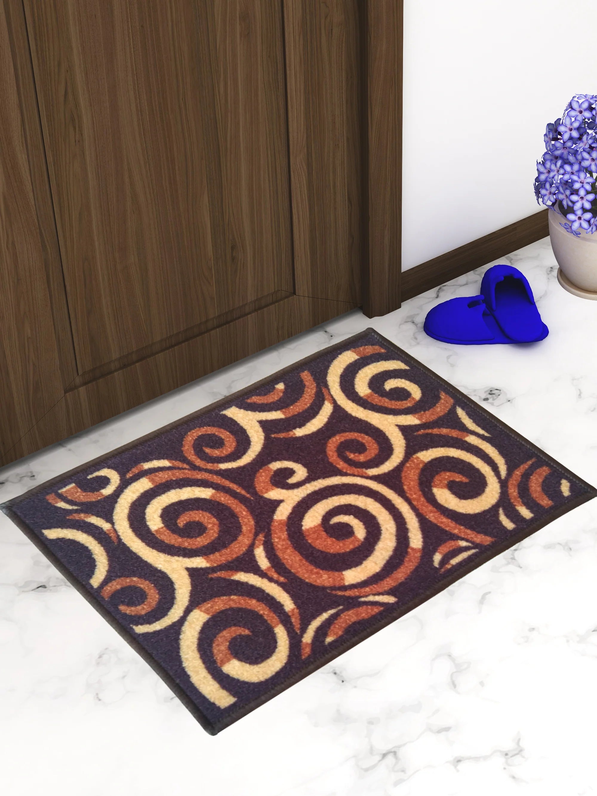 Athom Trendz Eazy Home Premium Beige Anti Skid Doormat - Athom Living
