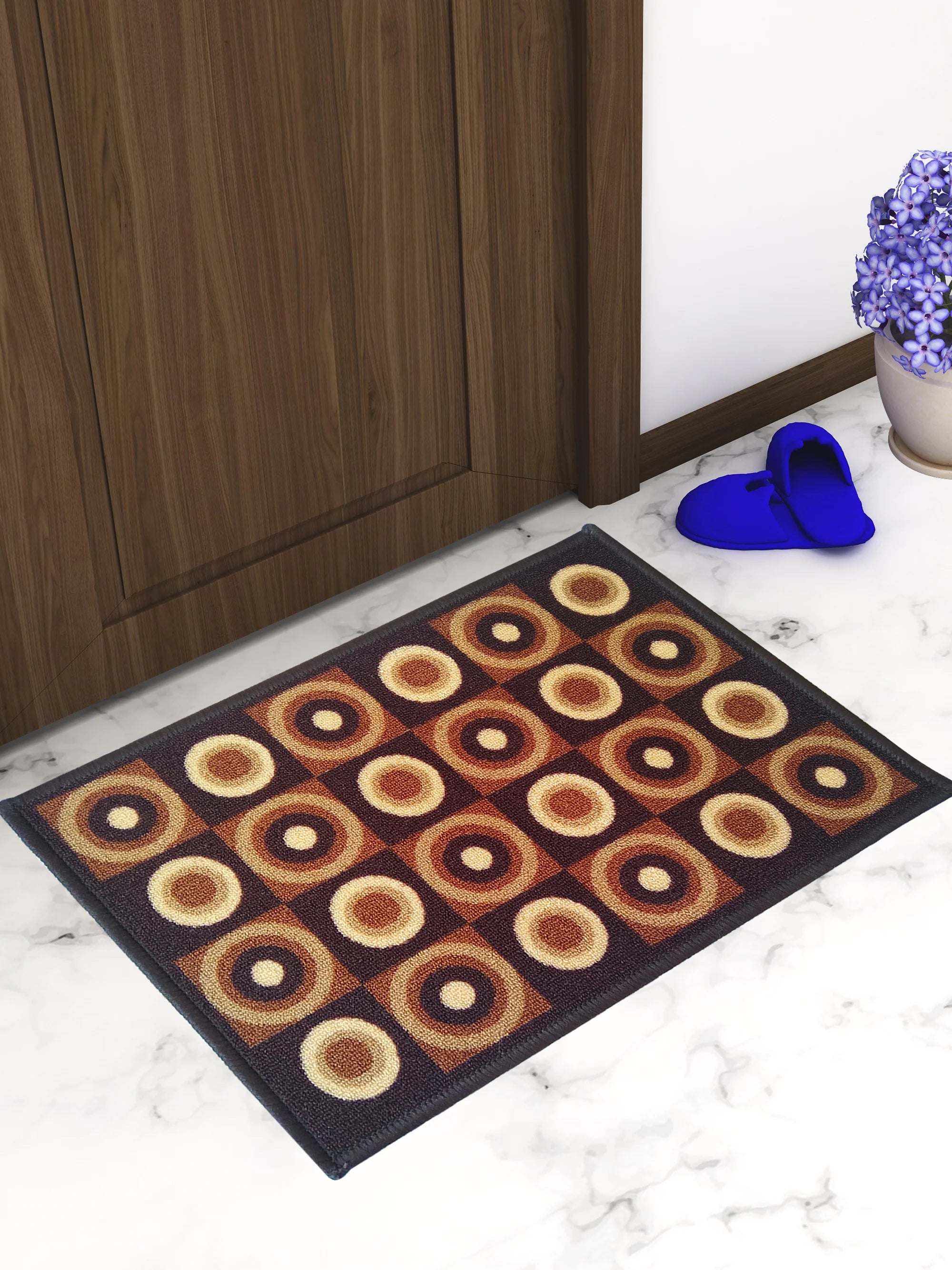Athom Trendz Eazy Home Premium Beige Anti Skid Doormat - Athom Living