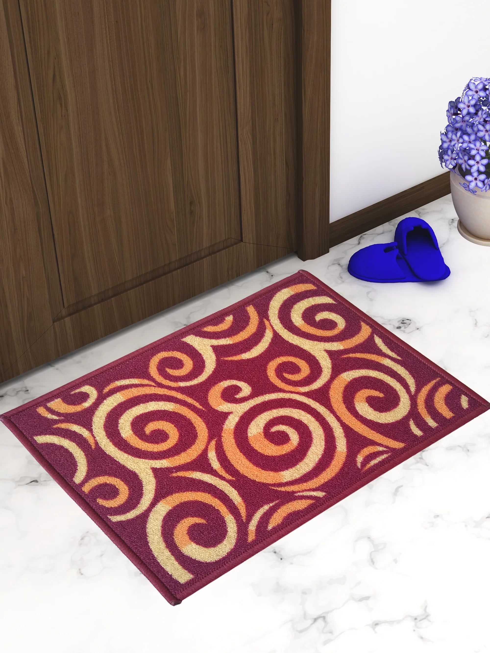 Athom Trendz Eazy Home Premium Beige Anti Skid Doormat - Athom Living