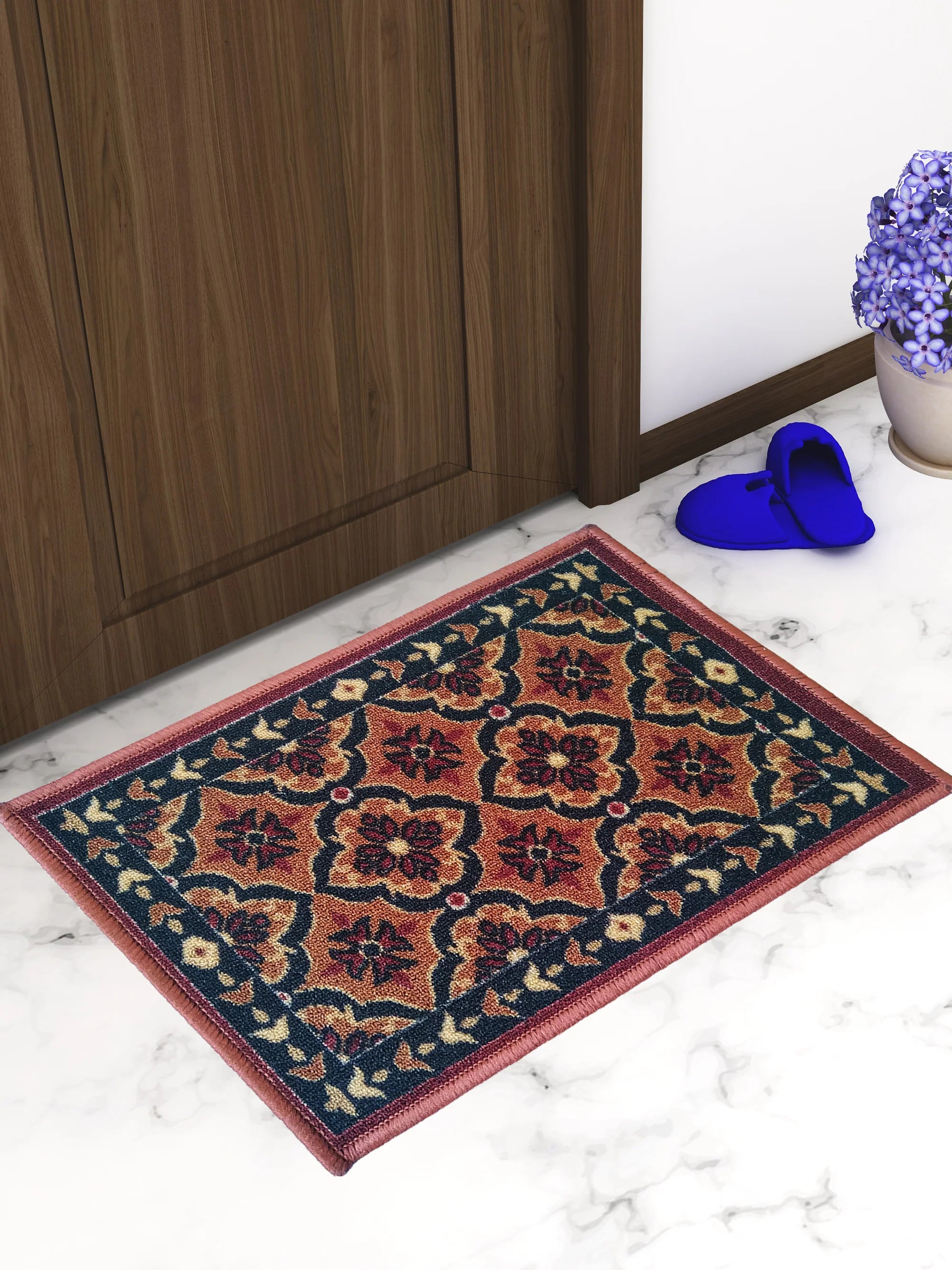 Athom Trendz Eazy Home Premium Beige Anti Skid Doormat - Athom Living