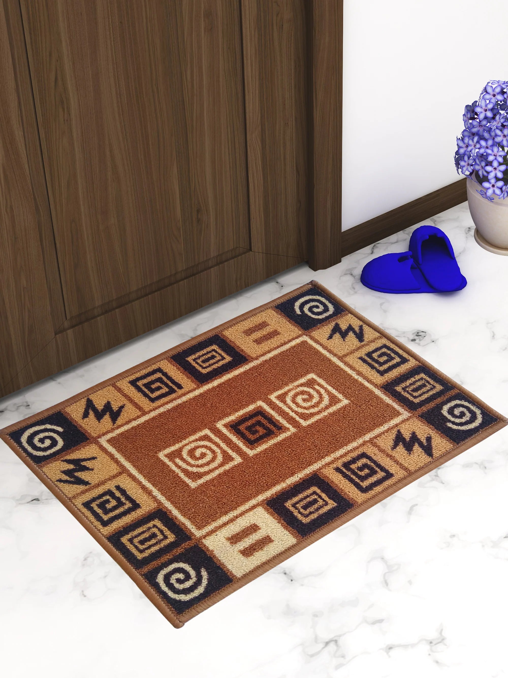 Athom Trendz Eazy Home Premium Beige Anti Skid Doormat - Athom Living