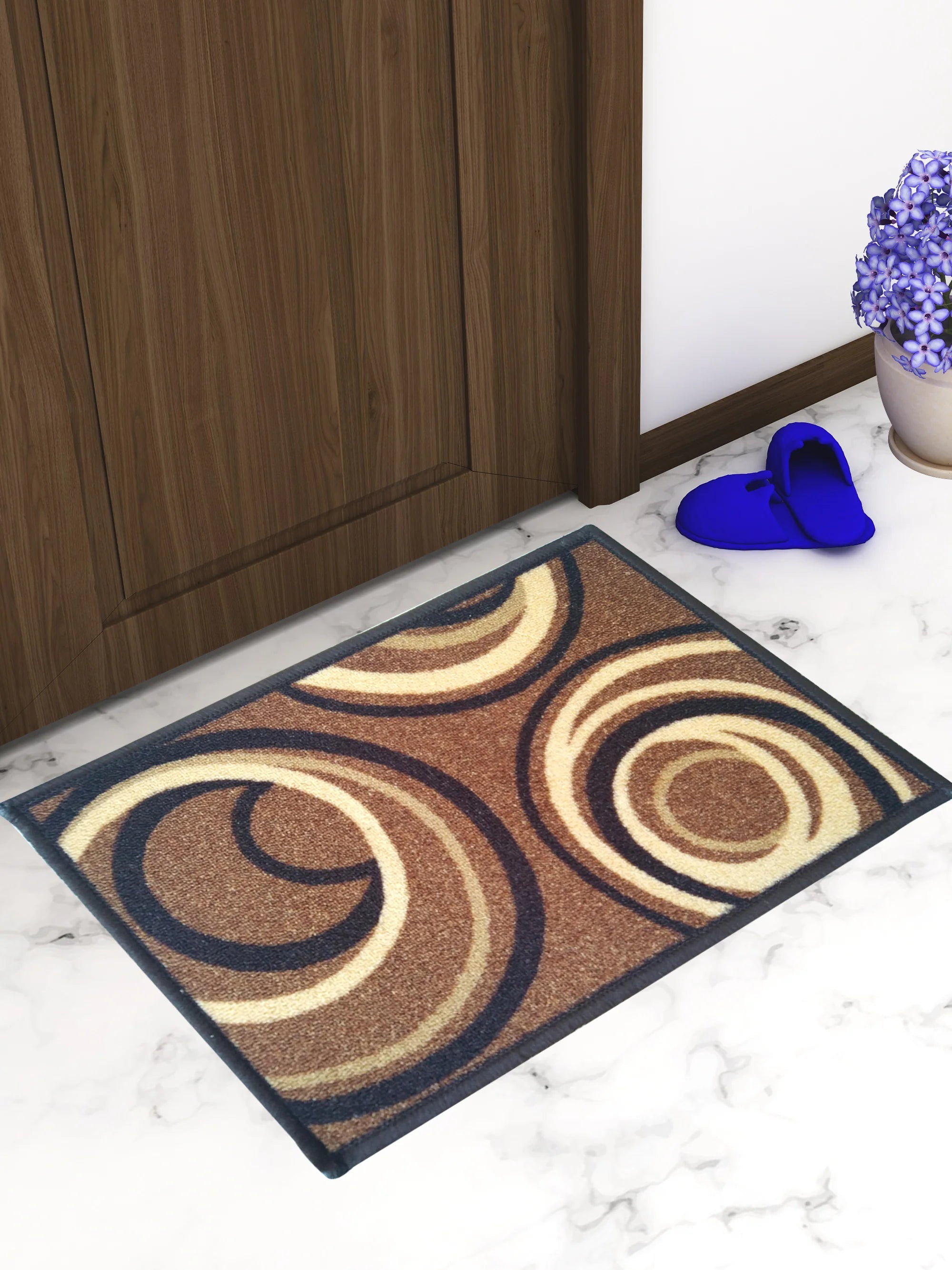 Athom Trendz Eazy Home Premium Beige Anti Skid Doormat - Athom Living