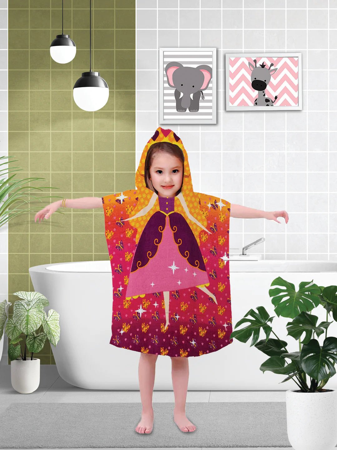 Athom Trendz Mickey Mouse Kids Hooded Bath Towel Poncho 55x110 Cm - Athom Living