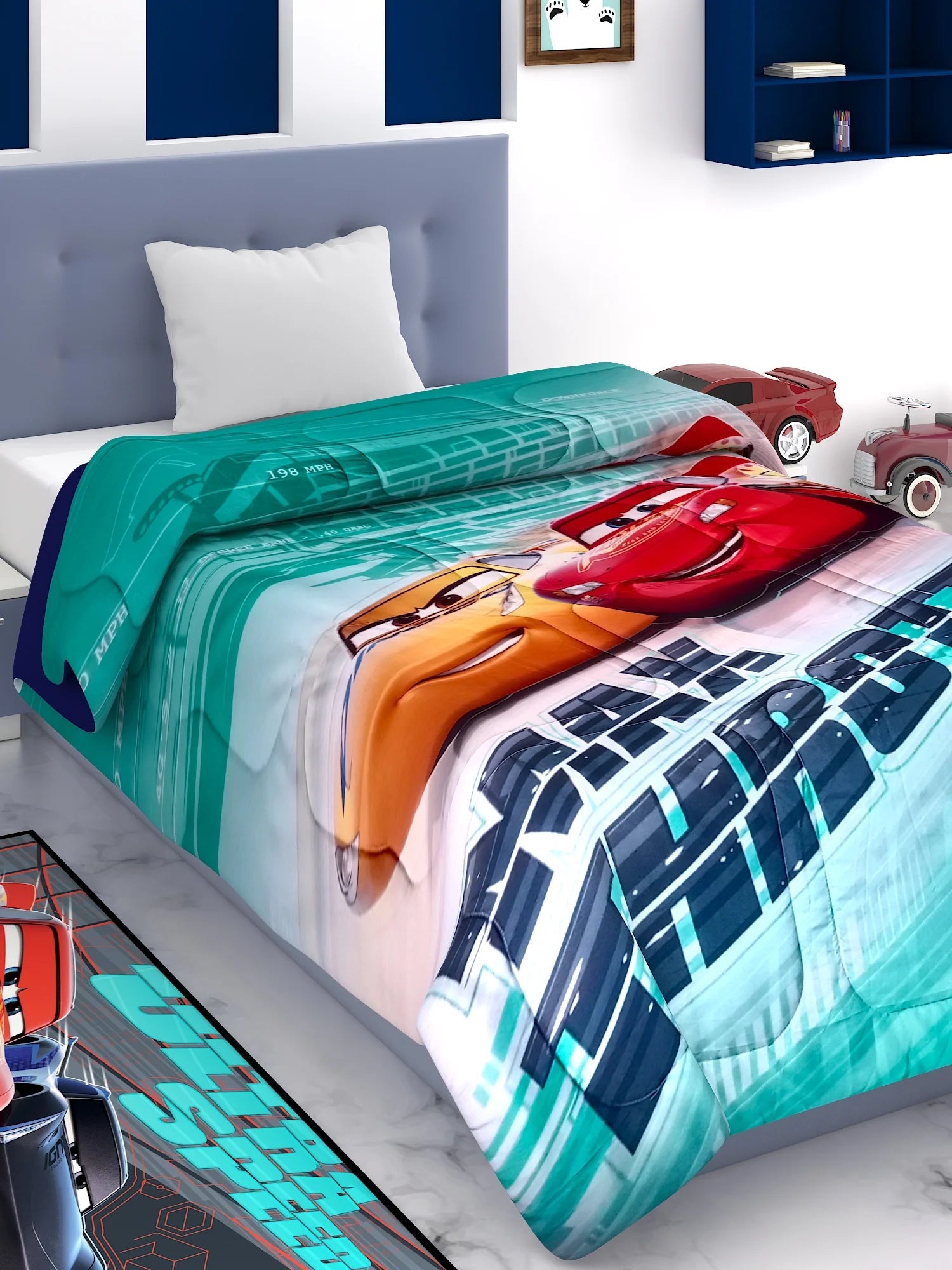 Disney Cars Max Thorttle Kids Comforter 380 GSM - Athom Living
