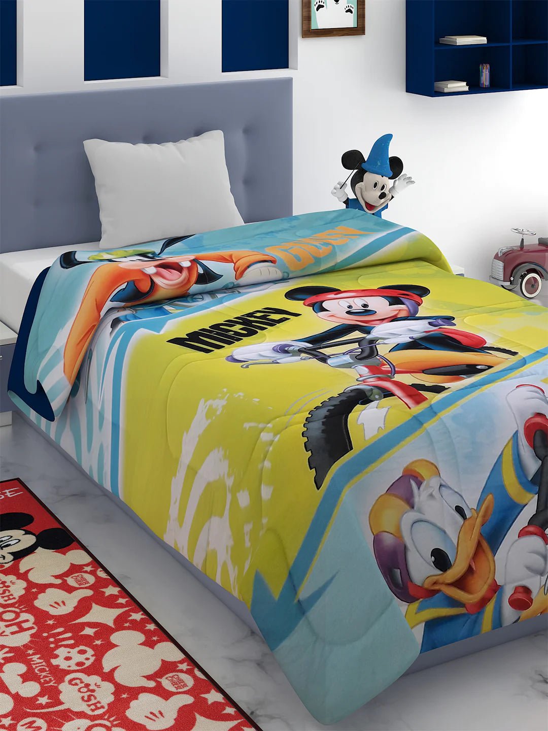 Disney Mickey Mouse, Donald & Goofy Kids Comforter Blanket - Athom Living