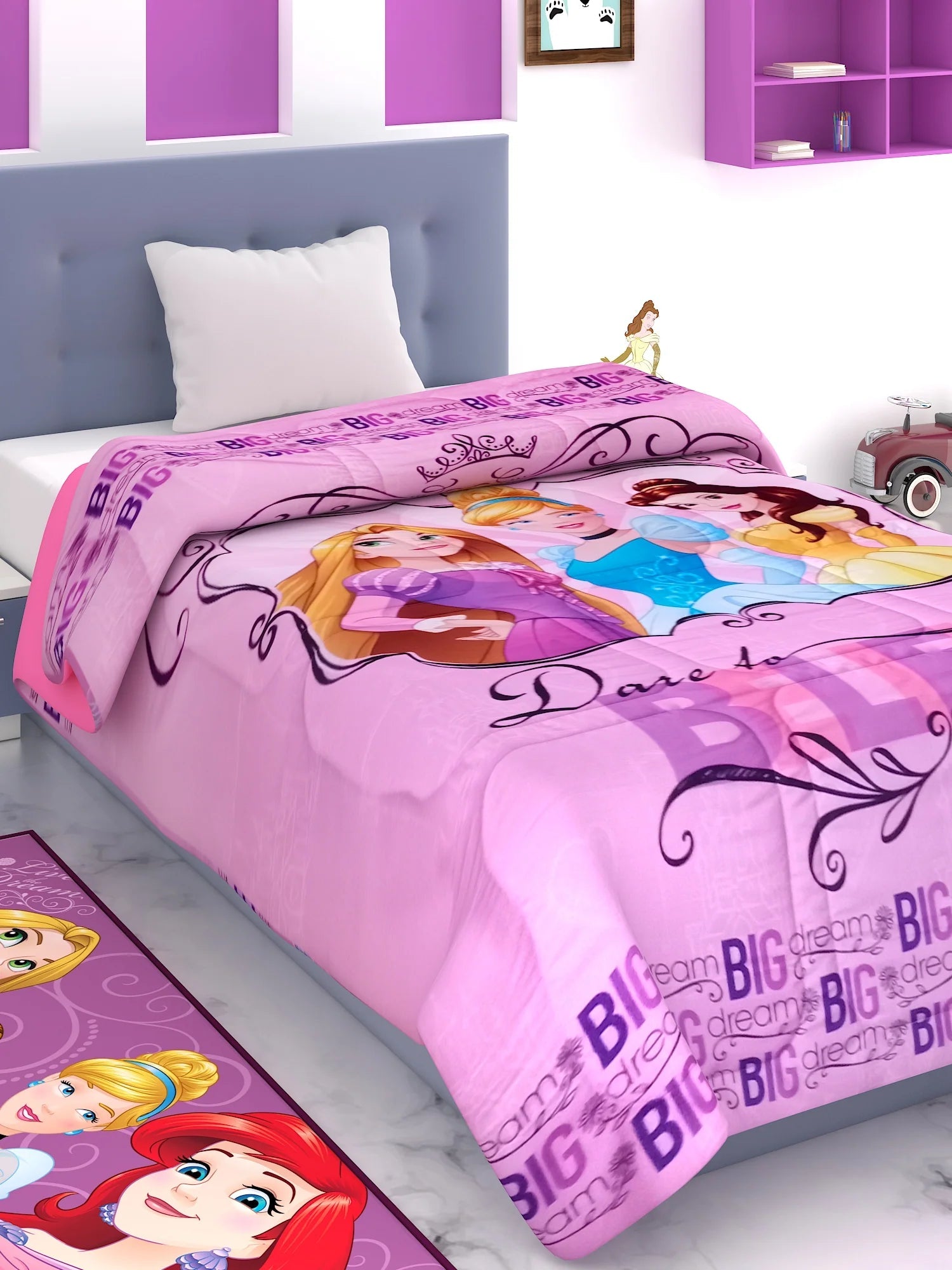 Disney Princess Dare To Believe Kids Comforter 380 GSM - Athom Living