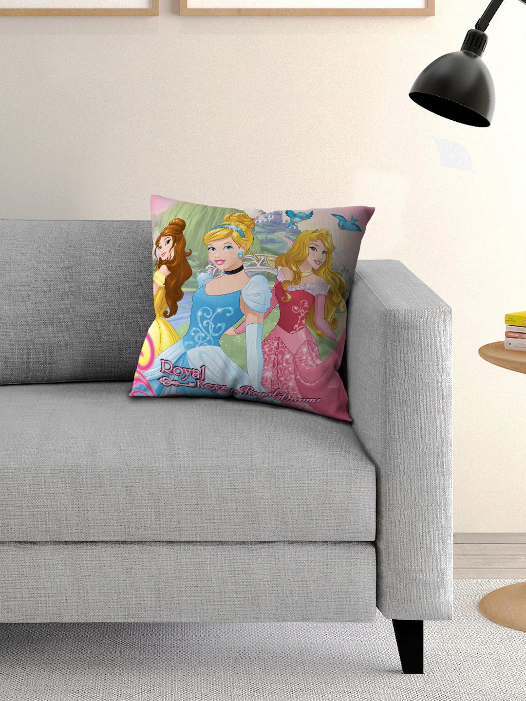 Disney Princess Filled Cushion 16x16 /40x40cm - Athom Living