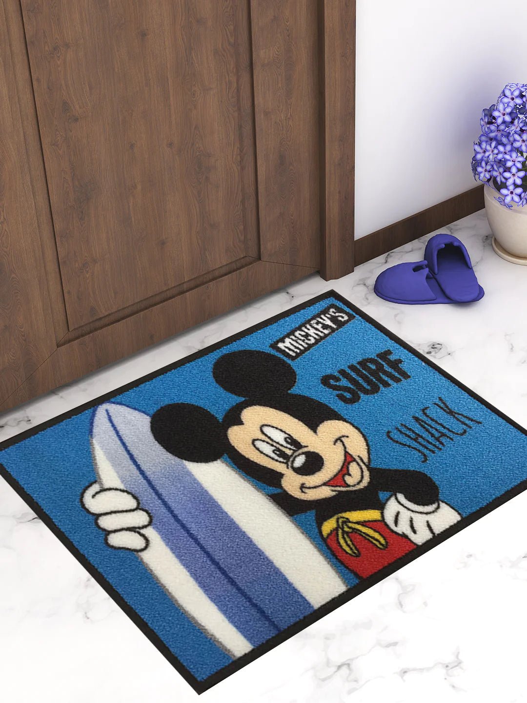 Dive into Disney Magic with Mickey's Surf Shack Kids Door Mat - Athom Living
