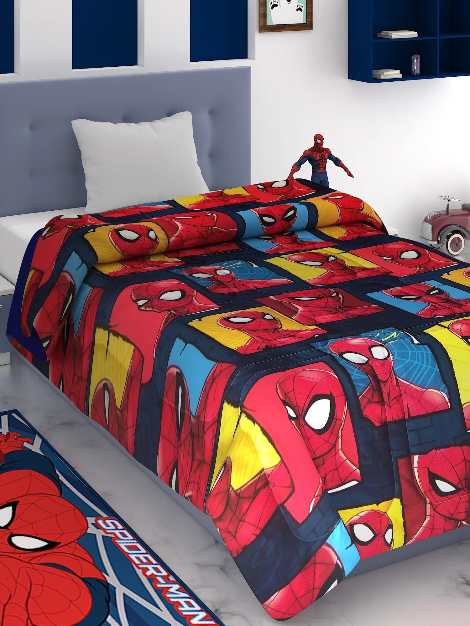 Marvel Spiderman Multi Kids Comforter 380 GSM - Athom Living