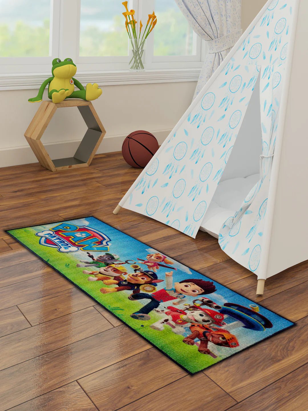 Paw Patrol Athom Trendz Group Kids Printed Runner Carpet 2ft X 4.5ft - Athom Living