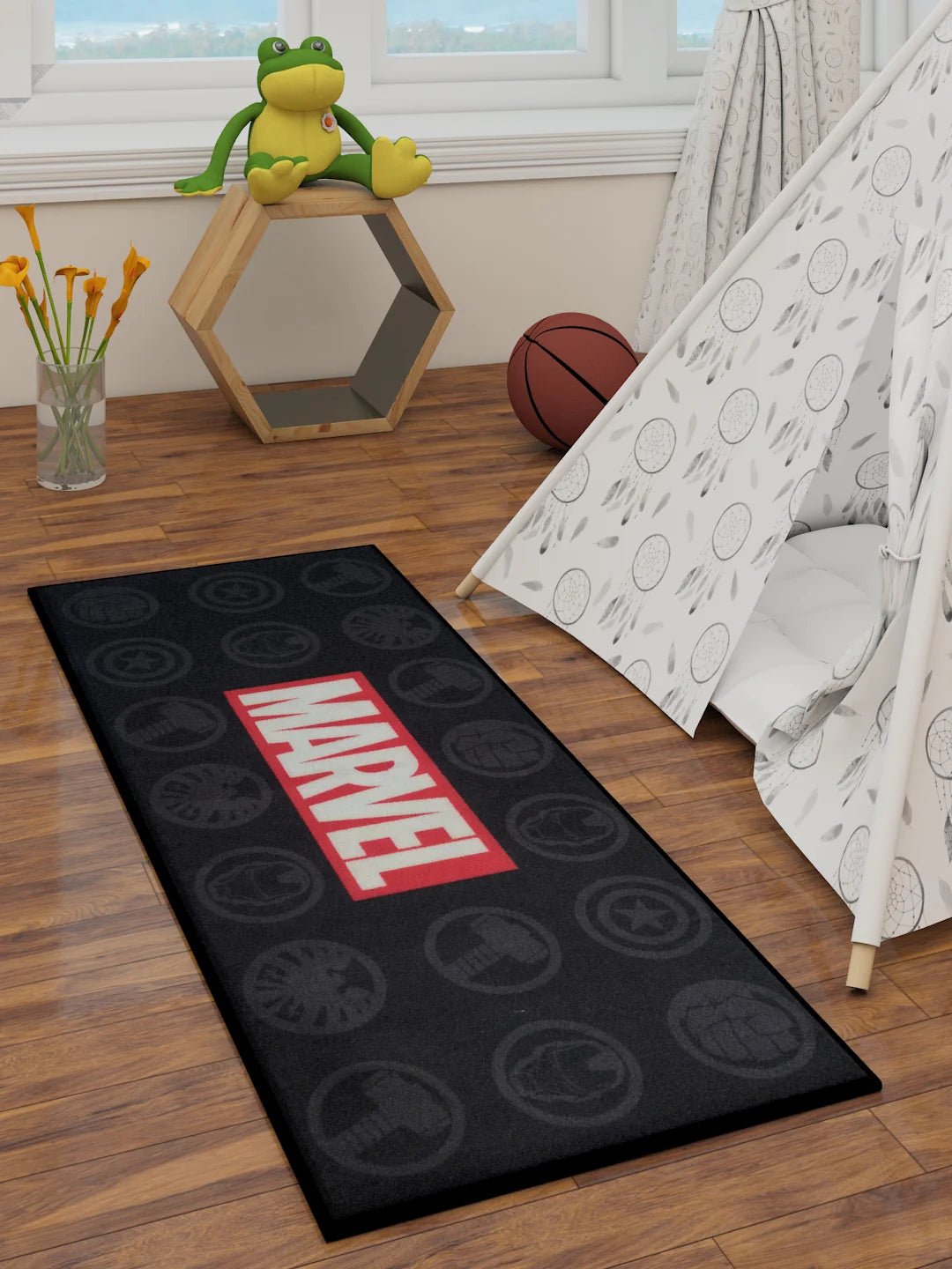 Unleash Heroic Adventures with Marvel's Avengers Kids Runner Carpet - Athom Living