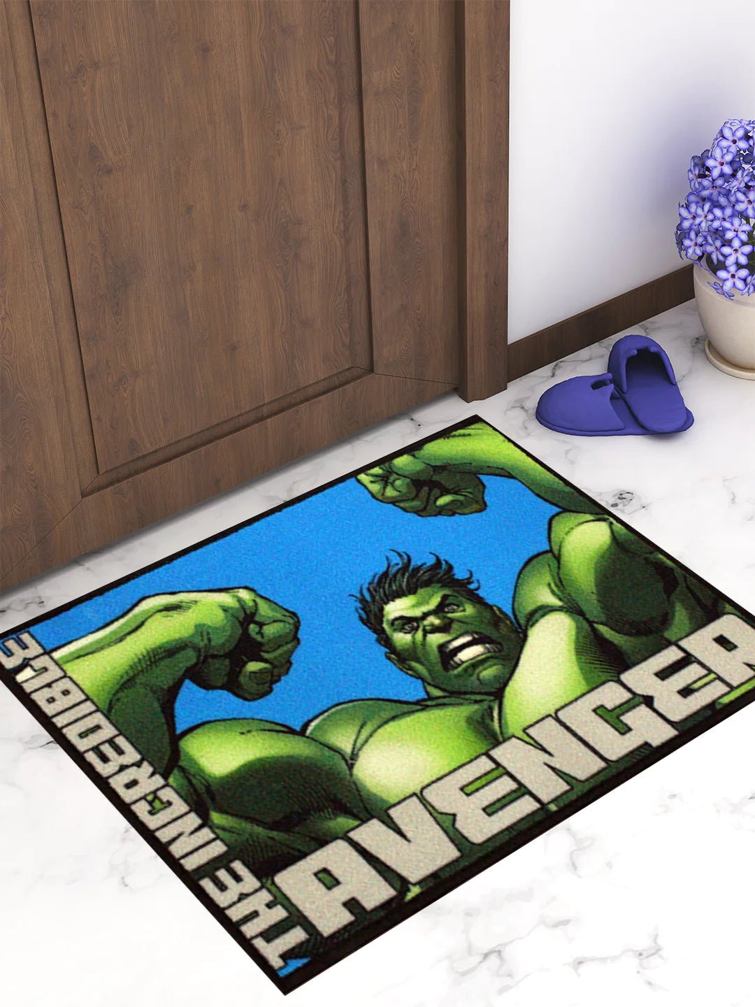 Unleash Hulk's Might with Marvel's The Incredible Hulk Kids Door Mat - Athom Living