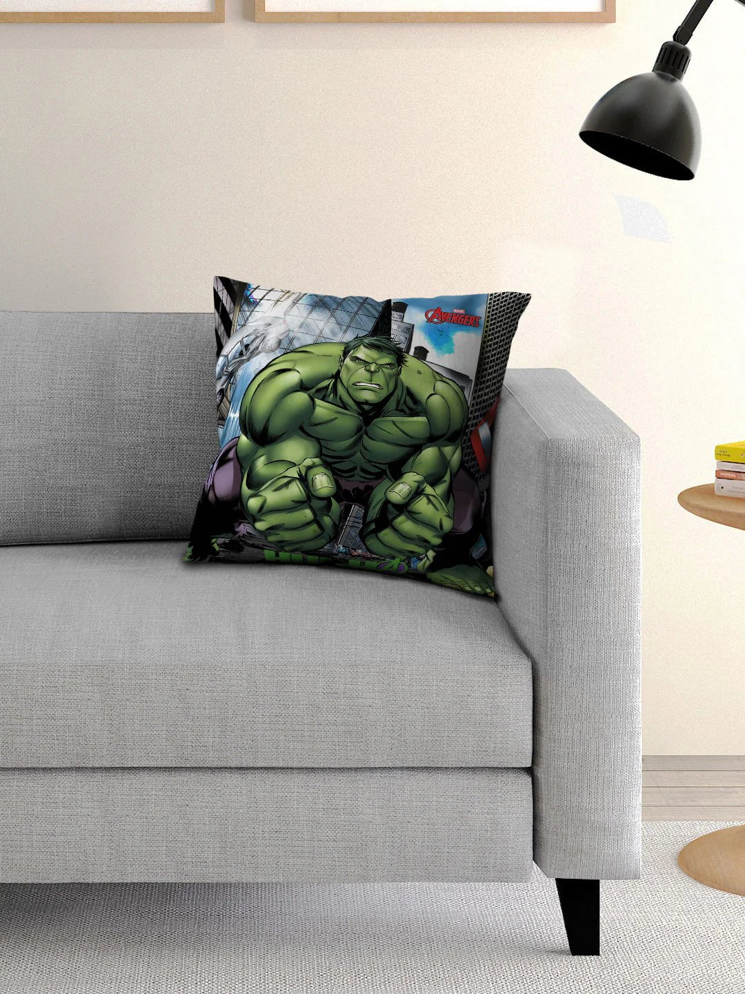 Unleash the Power with Marvel Avengers Hulk Cushion Cover - Athom Living
