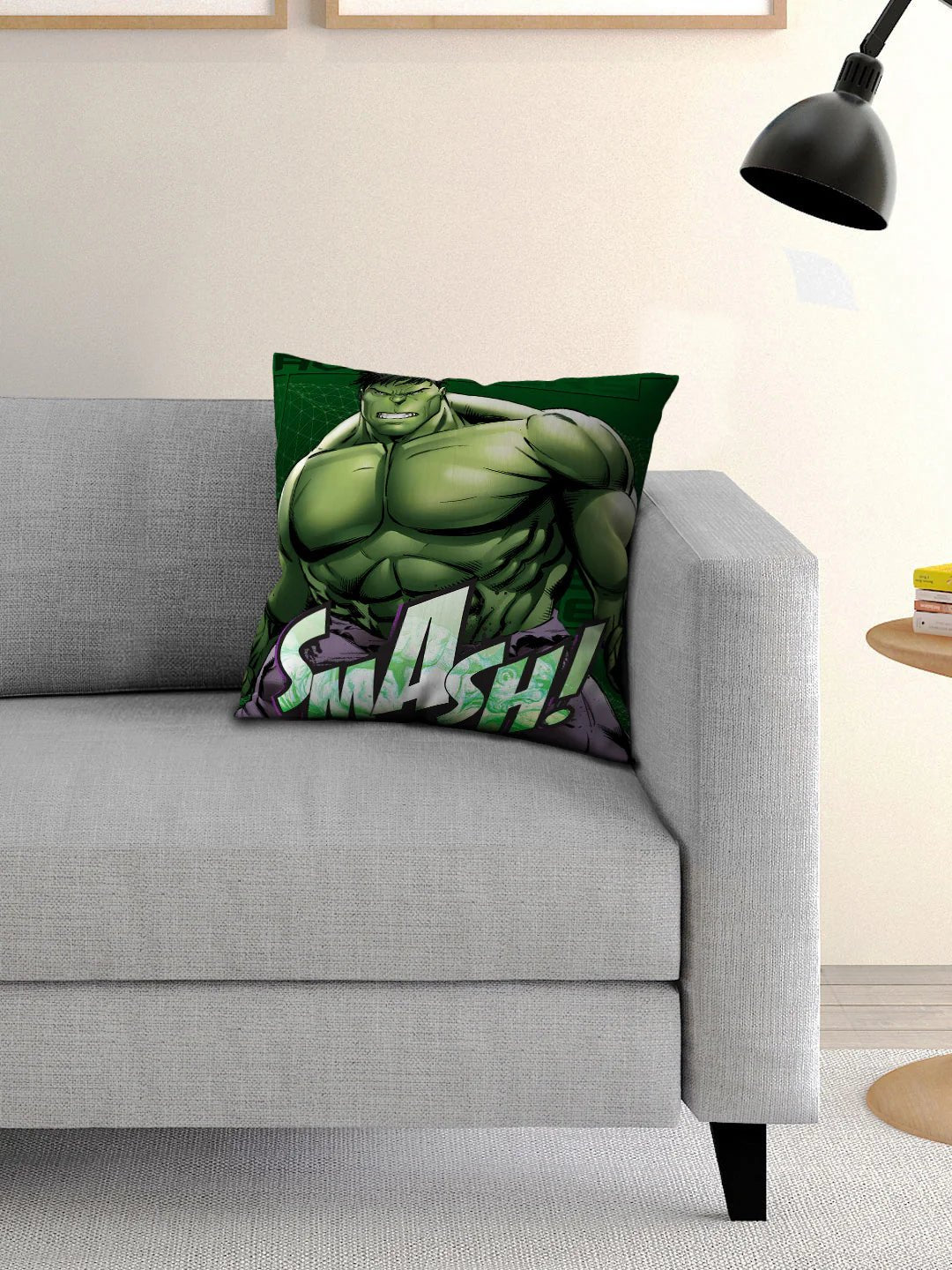 Unleash the Power with Marvel Avengers Hulk Filled Cushion - Athom Living