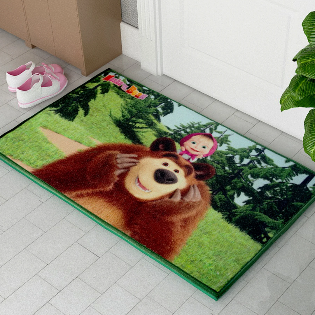 Green Color Kids Doormat