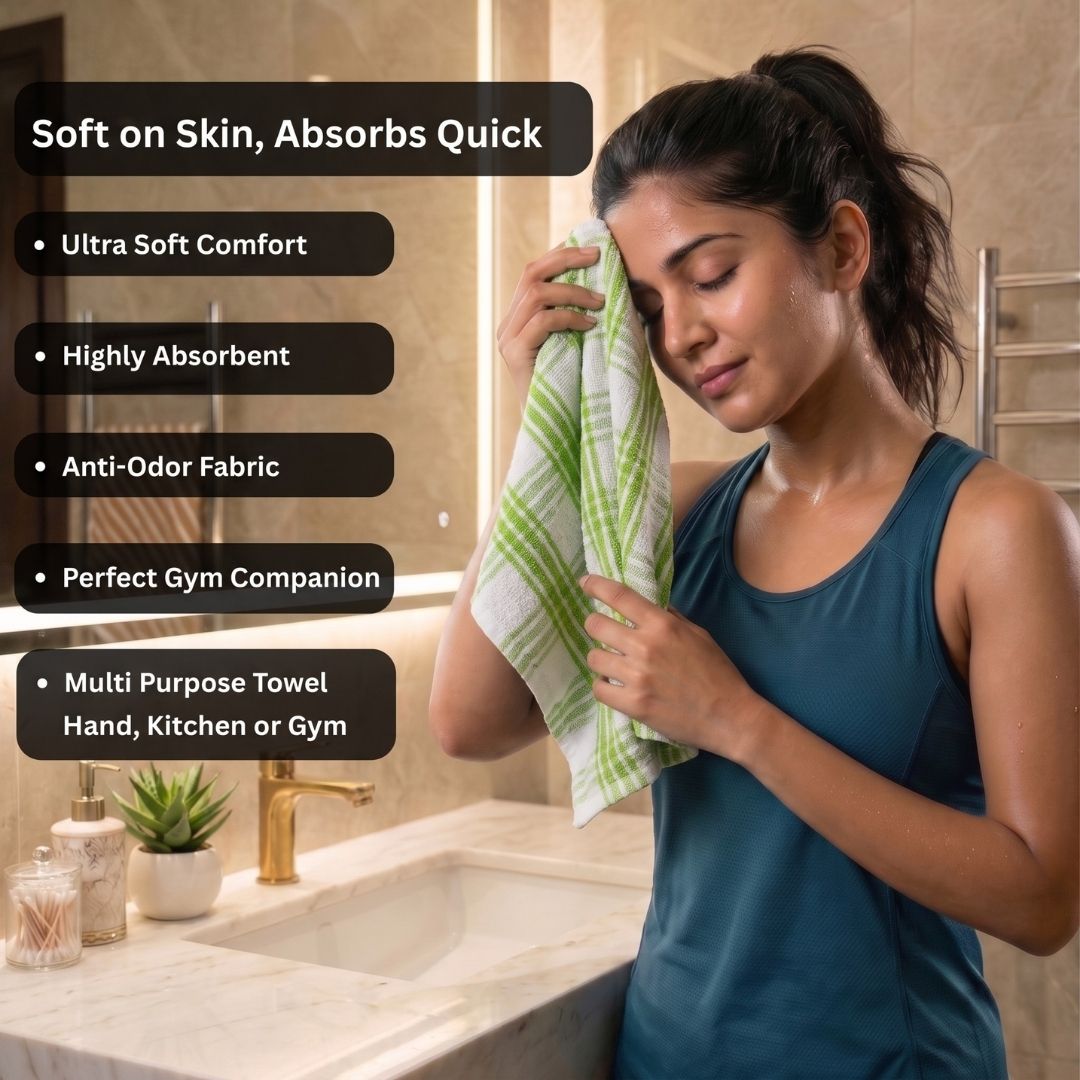 Quick Dry Hand Towels Set of 4