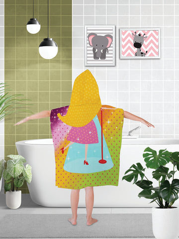 Athom Trendz Princess Magic Kids Hooded Bath Towel Poncho 60x120 cm
