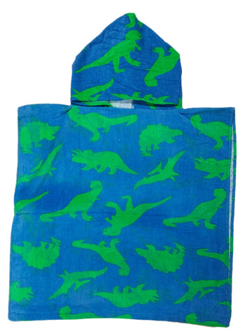 Athom Trendz Dinosaurs Kids Hooded Bath Towel Poncho 60x120 cm