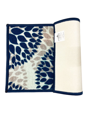 Athom Living Drop Blue Premium Anti Slip Printed Door Mat 37x57 cm Pack of 2
