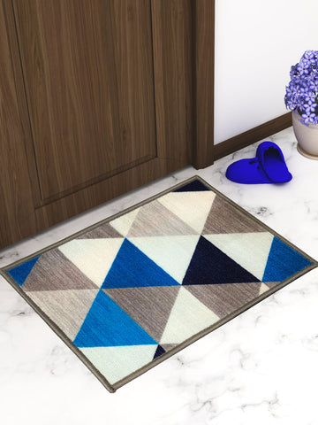 Athom Living Angel Blue Premium Anti Slip Printed Door Mat 37x57 cm Pack of 2