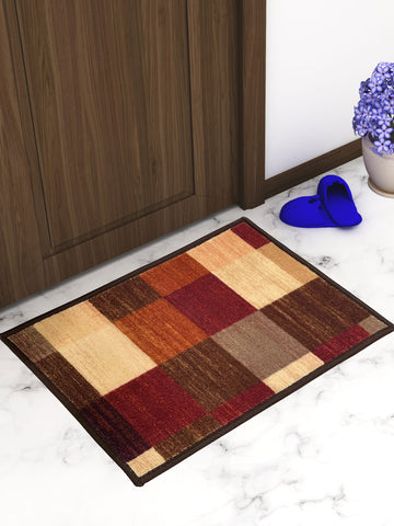 Athom Living Checkmat Premium Anti Slip Printed Door Mat 37x57 cm Pack of 3
