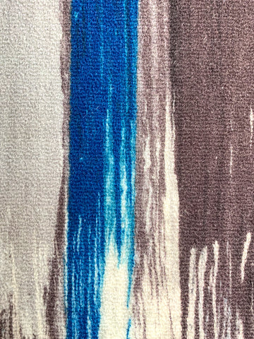 Athom Living Canvas Blue Premium Anti Slip Printed Door Mat 37x57 cm Pack of 2