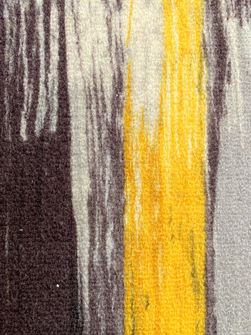 Athom Living Canvas Yellow Premium Anti Slip Printed Door Mat 37x57 cm Pack of 3