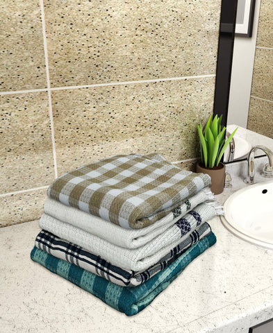 Athom Living Light weight Premium Cotton Bath Towel 75x150 cm Pack of 6
