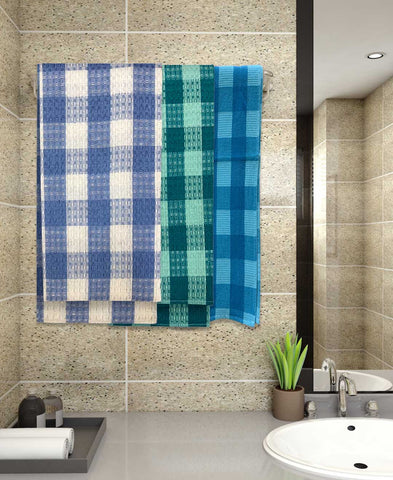 Athom Living Light weight Premium Cotton Bath Towel 75x150 cm Pack of 3