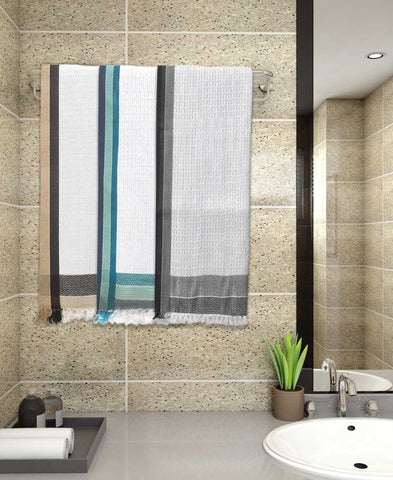 Athom Living Light weight Premium Cotton Bath Towel 75x150 cm Pack of 3