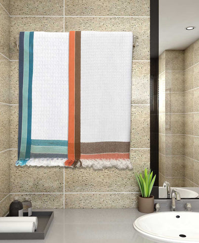 Athom Living Light weight Premium Cotton Bath Towel 75x150 cm Pack of 2