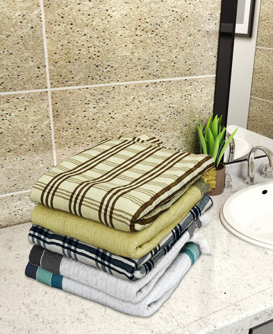 Athom Living Light weight Premium Cotton Bath Towel 75x150 cm Pack of 5