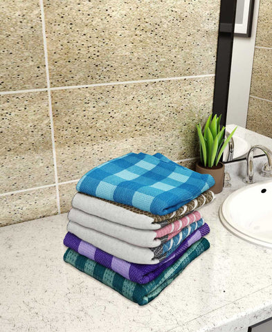 Athom Living Light weight Premium Cotton Bath Towel 75x150 cm Pack of 6
