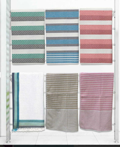Athom Living Light weight Premium Cotton Bath Towel 75x150 cm Pack of 6