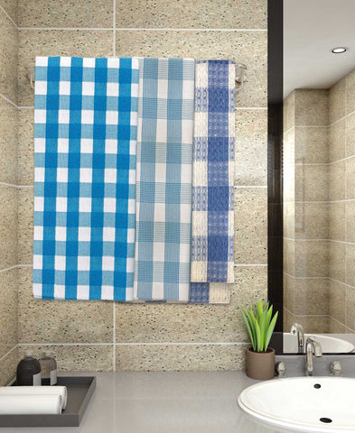Athom Living Light weight Premium Cotton Bath Towel 75x150 cm Pack of 3