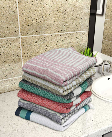 Athom Living Light weight Premium Cotton Bath Towel 75x150 cm Pack of 6