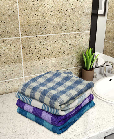 Athom Living Light weight Premium Cotton Bath Towel 75x150 cm Pack of 4