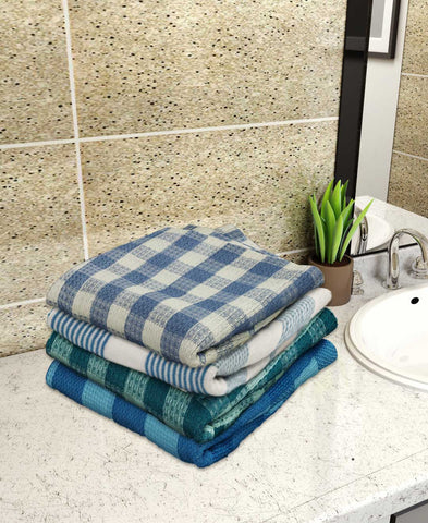 Athom Living Light weight Premium Cotton Bath Towel 75x150 cm Pack of 4